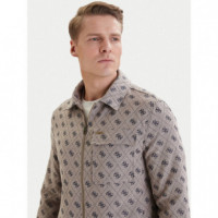 4G Shacket 4G Canvas Jacq Velve  GUESS