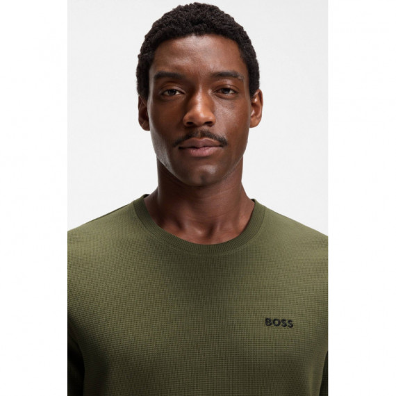 WAFFLE T-SHIRT 10269584 01 OPEN GREEN