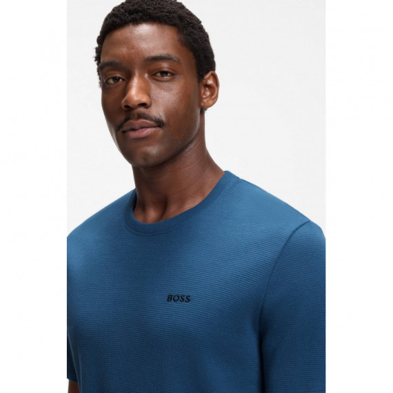 WAFFLE T-SHIRT 10269584 01 OPEN BLUE