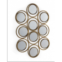 ESPEJO METAL 7219 COLOR ORO ENVEJECIDO