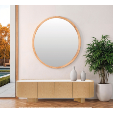 ESPEJO CIRCULAR 11485 MARCO MADERA