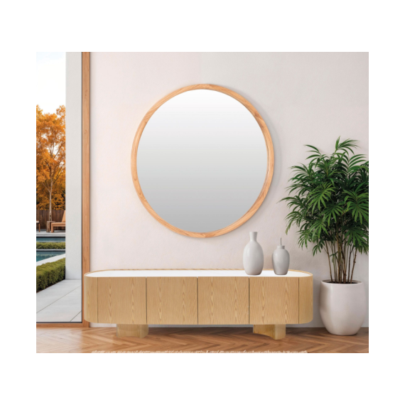 ESPEJO CIRCULAR 11485 MARCO MADERA