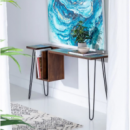 ESCRITORIO 603325 AZUL Y MARRÓN