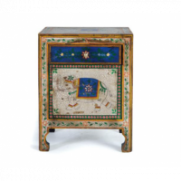 MESA DE NOCHE REF. 1395 PINTADA A MANO