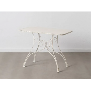 CONSOLA REF. 610180 METAL COLOR CREMA ENVEJECIDO