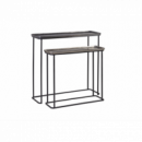 SET 2 CONSOLAS REF. 765075 METAL BRONCE ENVEJECIDO