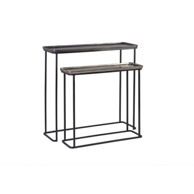 SET 2 CONSOLAS REF. 765075 METAL BRONCE ENVEJECIDO