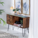 APARADOR REF. 603326 MADERA PATAS METAL