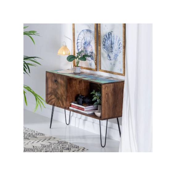 APARADOR REF. 603326 MADERA PATAS METAL