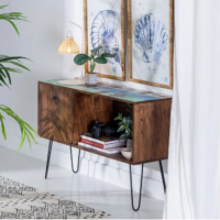 APARADOR REF. 603326 MADERA PATAS METAL