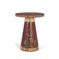 MESA DE CENTRO 2201 MADERA PINTADA A MANO