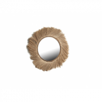 ESPEJO REDONDO 47-2416 DE FIBRAS VEGETALES