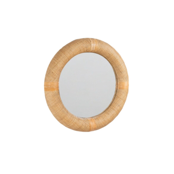 ESPEJO REDONDO REF. 11-3 RATÁN