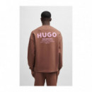 HUGO Jersey Marrón 50510732-215