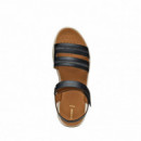 GEOX Sandalias Dandra Negras D55NNE 0BCEW-C9999