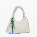 Desigual Bolso logo 3D asa fruncida mediano 25WAXPB0-6006