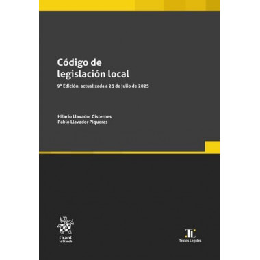 CODIGO DE LEGISLACION LOCAL 9� EDICION, ACTUALIZADA A 23 DE JULIO DE 2025