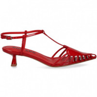 sin Talon Corazon Charol Rojo  BIBI LOU