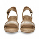 CARMELITA CINTA TEXTIL BEIGE