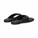 FLIP FLOP PIEL NEGRO