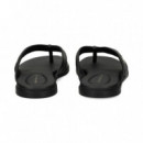 FLIP FLOP PIEL NEGRO