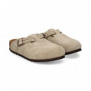 ZUECO HEBILLA ANTE BEIGE