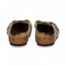 ZUECO HEBILLA ANTE BEIGE