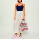 BOLSO BEACH SHOPPER CANVAS STAMPA