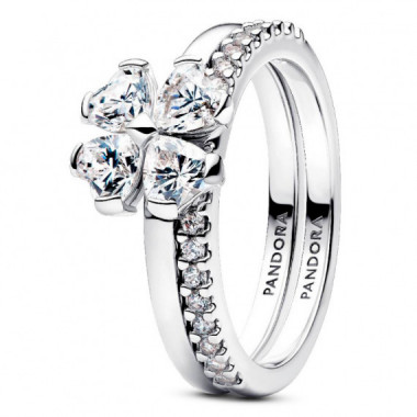 Anillo Divisible Tr&eacute;bol de la Suerte Brillante 194507C01