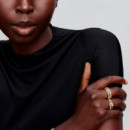 Anillo Halo Rectangular Brillante