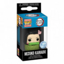 Llavero Funko Pop Nezuko en cesta Guardianes de la noche