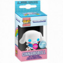Llavero Funko POP cinnamonroll Sanrio Exclusive Flocked