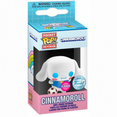 Llavero Funko POP cinnamonroll Sanrio Exclusive Flocked