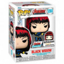 Funko POP Black Widow con Pin Exclusive Marvel Avengers 60th Anniversary Comic 1260