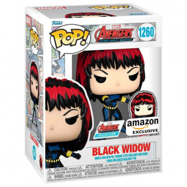 Funko POP Black Widow con Pin Exclusive Marvel Avengers 60th Anniversary Comic 1260