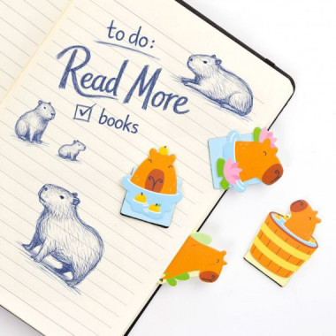 Set de Marcap&aacute;ginas Magn&eacute;ticos Capibara