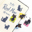 Set de Marcapáginas Magnéticos Gato Negro Lucky The Black Cat