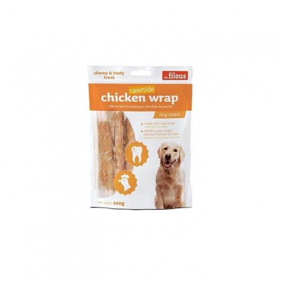 FILOUS Perro Snack Chicken Wrap 100 Gr