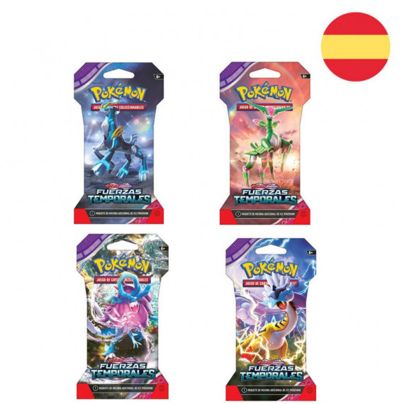 Sobres Cartas Fuerzas Temporales Escarlata y Purpura Pokemon Español  POKEMON TRADING CARD GAME