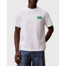 Camiseta Calvin Klein Varsity badge blanco