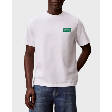 Camiseta Calvin Klein Varsity badge blanco