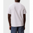 Camiseta Calvin Klein Varsity badge blanco