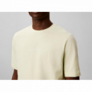 Camiseta calvin Klein Crew verde claro