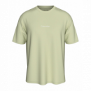 Camiseta calvin Klein Crew verde claro