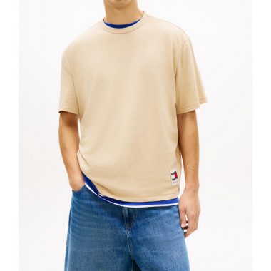 Camiseta Tommy Jeans 90'S waving beige