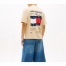 Camiseta Tommy Jeans 90'S waving beige
