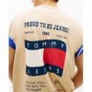 Camiseta Tommy Jeans 90'S waving beige