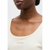 Camiseta GUESS sin Mangas Blanco Crema