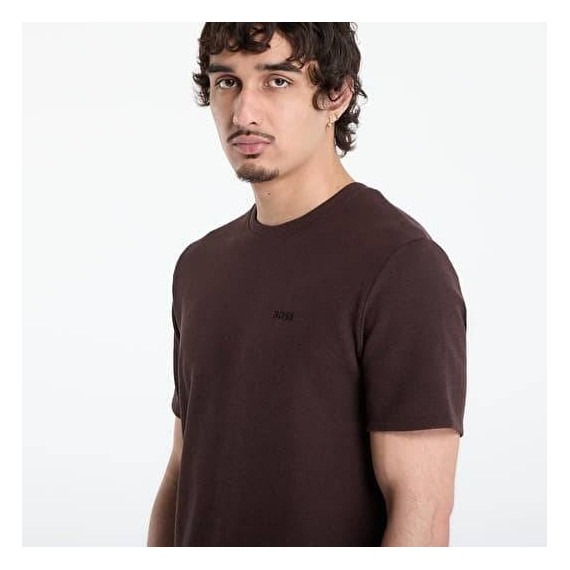 WAFFLE T-SHIRT 10269584 01 DARK BROWN