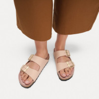 Calzado Sandalias BIRKENSTOCK Arizona Birko-flor Triples New Beige / Pink Clay